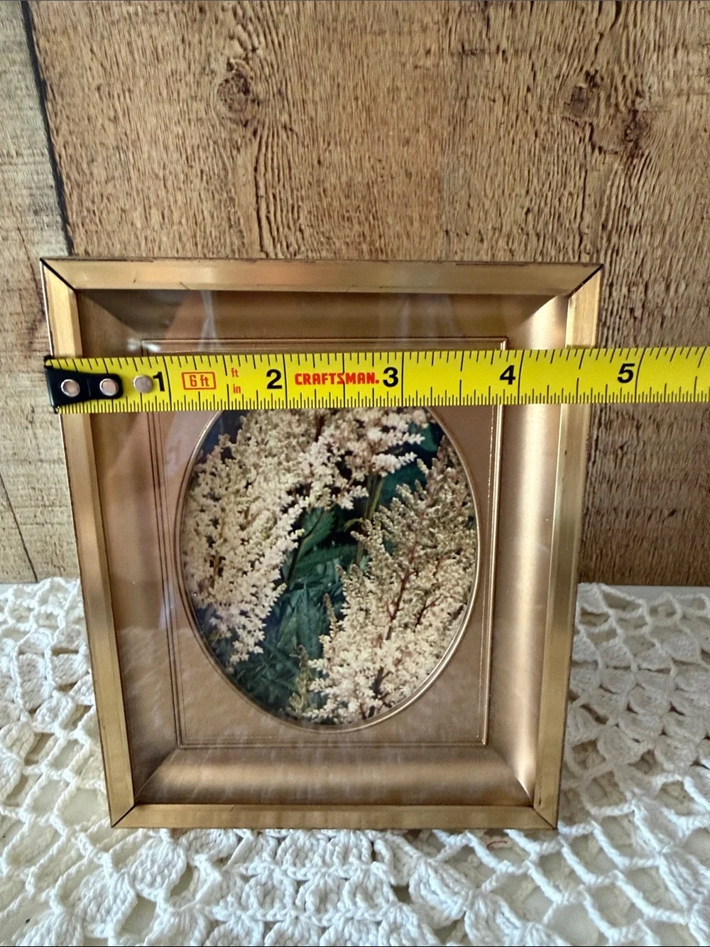 MCM Set of 3 Gold Oval Matted Recessed Shadow Box Picture Frames- Various Sizes